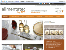 Tablet Screenshot of alimentatec.com